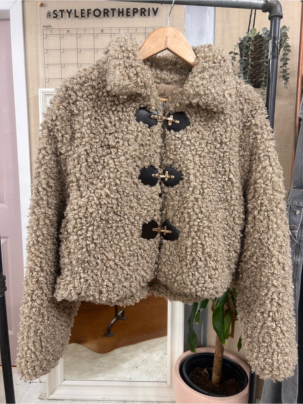 Priv - Soft Teddy Coat NWT Medium